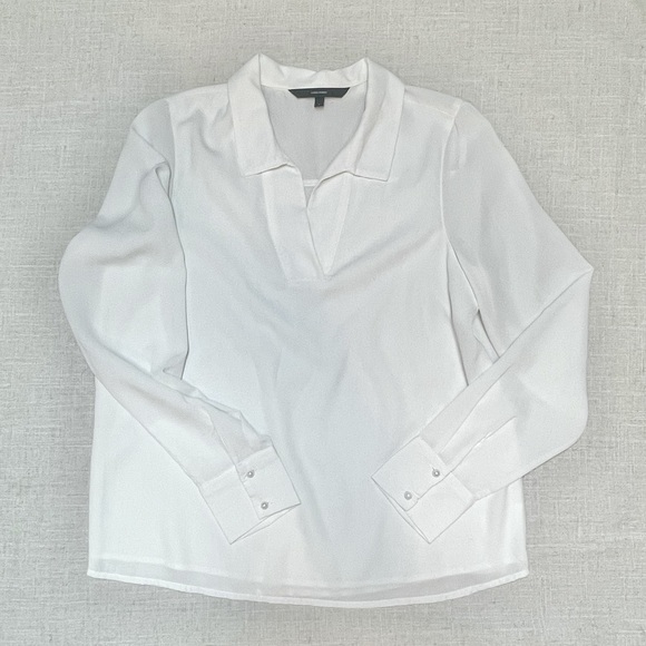Vero Moda White Fitted Button Down Shirt - Picture 1 of 4